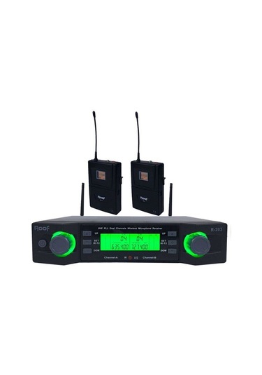 Roof R-203 Uhf 2 Yaka Telsiz Mikrofon