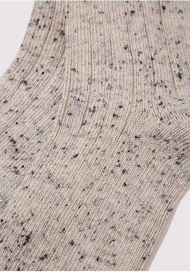 Mavi - M Logo Nakışlı Ekru Bot Çorabı 0911615-70007 Ekru