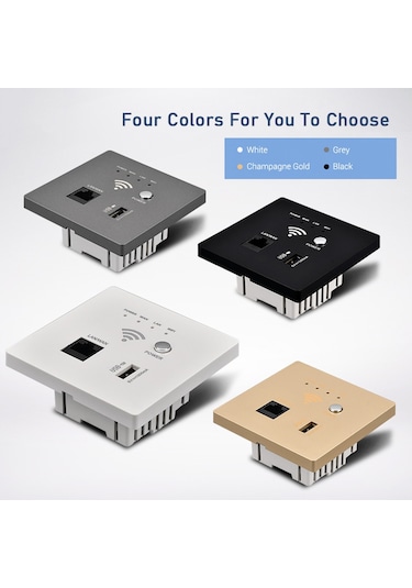 Duvar İçi Kablosuz Wifi Yönlendirici 300m Ap Erişim E21724b