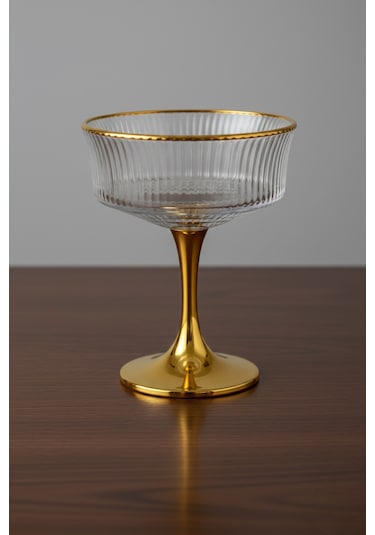 Line Metal Ayaklı Sunumluk 6 Lı Gold Altın