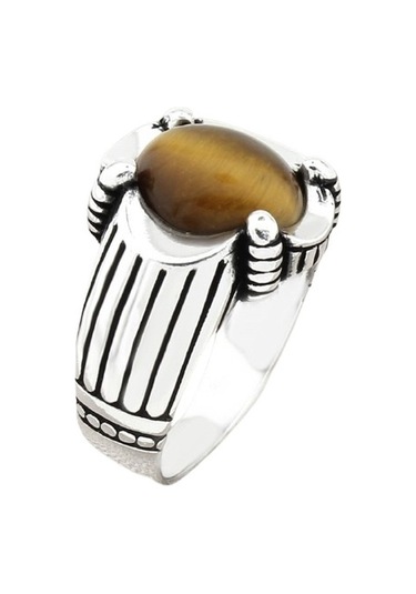 Taja Erkek Yüzük Gümüş 925 Modern Tasarım 45901