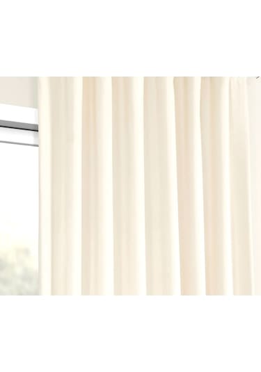 Evdepo Home Deniz Soft Pileli Fon Perde Krem