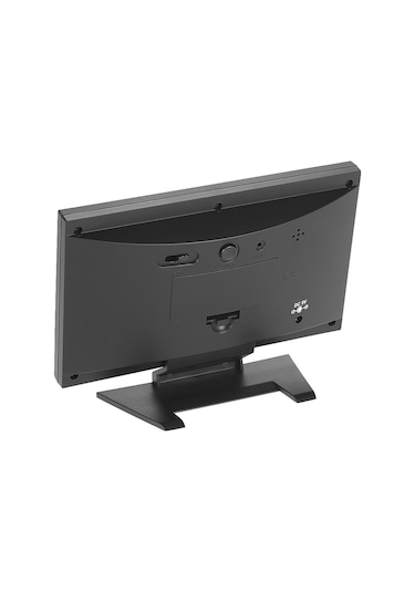 Gajeena Sıcaklık Nem Ölçer Hava Tahmini Saati, Renkli Ekran, Sesli Kontrol Işıklı, Usb Kablolu, Pil Yok Abs, Siyah