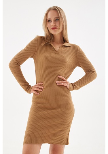 Fashion Friends Kadın Elbise 24k0275K1 Camel