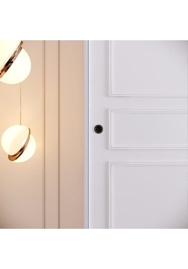 Pasific Home Martin 2 Kapaklı Sürgülü Gardırop Elbise Dolabı Parlak Beyaz 150 CM