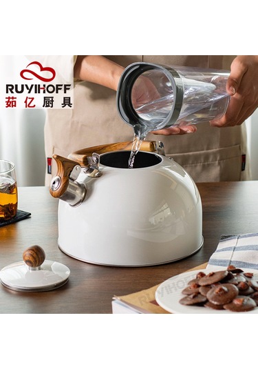 Youtek 3l Beyaz Çay/kahve Kaynar, Çınlama Fonksiyonu, Ahşap Desenli Kollü, Dayanıklı Ev Aletleri, Ev Kullanıma Ideal Diğer