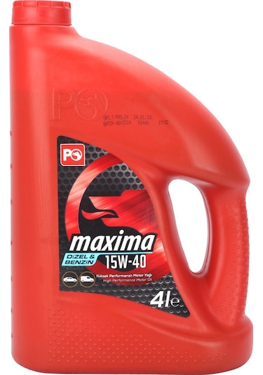 Petrol Ofisi Maxima Plus 15W-40 Motor Yağı 4 L