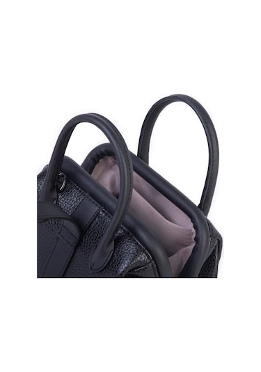 Nas 1426 Kadın Mini Boy Klipsli El Ve Postacı Çantası 20 13 Cm Siyah Siyah