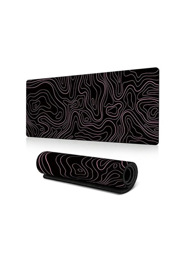 Cbtx 400 900 3mm Soyut Desen Büyük Mouse Pad Termal Transfer Baskı Masaüstü Mat - Line-11