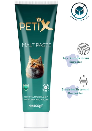 Petix Hairball Tüy Yumağı Kedi Malt Macunu 100 G