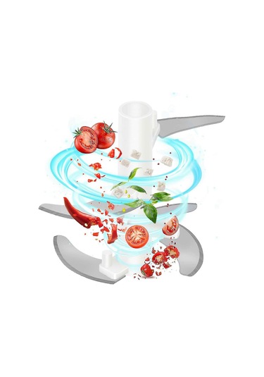 Manuel Gıda Doğrayıcı Sebze Doğrayıcı, 500ml Sarımsak Kıyma Makin Çok Renkli