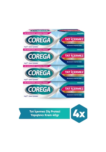 Corega Tat İçermez Yapıştırıcı Krem 4 x 40 G