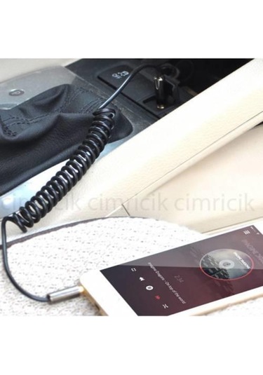 Aux Stereo Yeşil Akordiyon Kablo 150 Cm