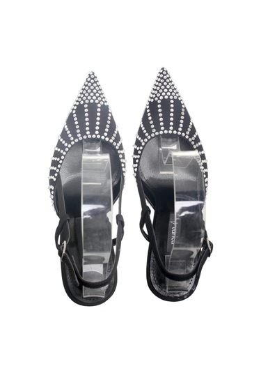 Kemal Tanca 856 1019 Kadın Topuklu Ayakkabı & Stiletto Siyah Taşlı