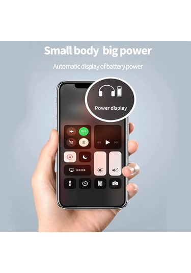 Jeemson X9 Bluetooth 5.0 Kulak İçi Kulaklık - Mini, Gizli, 5 Saat Çalma Süresi, Tek Tuş Kontrol, Mikrofonlu İş Ve Araç Kulaklığı Beyaz