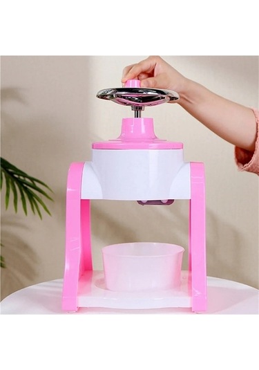 Wondernest Tıraş Tıraş Taşınabilir Pembe Mini Manuel Makinesi Krank Jialan El Buz Wn Pembe