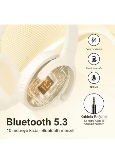 Bix Soundcraft H2 Katlanabilir Bluetooth 5.0 Kulak Üstü Kulaklık
