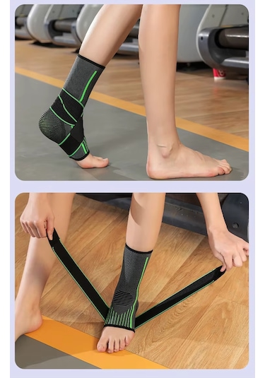 Egzersiz Koşu Koruyucu Bandajlı Ayak Desteği Pedi Ayarlanabilir