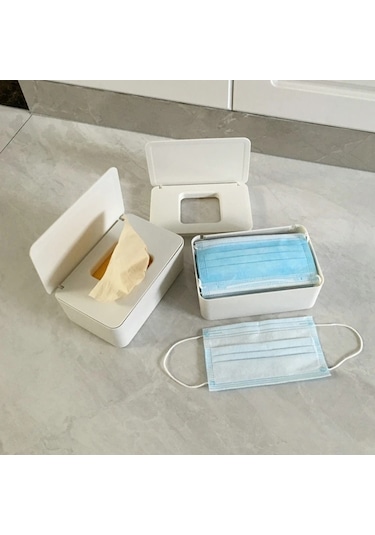 Siyah Üzerinde Beyaz Kapak-kuru Islak Mendil Kağıt Kutusu Arabası Taşınabilir Plastik Peçete Basın Doku Kutusu Peçetelik 46921642