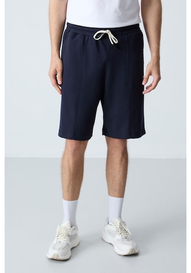 Tommy Life Lacivert Pamuklu Kalın Yumuşak Dokulu Standart Fit Basic Erkek Şort - 81277 Lacivert Tommy Life Lacivert Pamuklu Kalın Yumuşak Dokulu Standart Fit Basic Erkek Şort - 81277 Lacivert