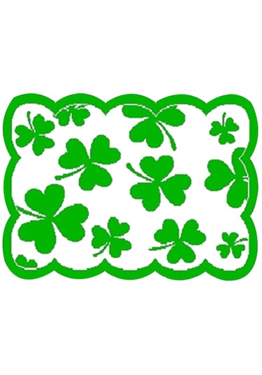 Homyl St Patricks Günü Dekoru 45x30cm Tatil Yemeği Parti Yemek Yeşil