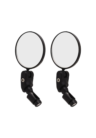 Geeroyoo Bisiklet İçin Çift Konveks Yansıta - 360 Döner, Geniş Görüş, Dayanıklı Malzeme, 18-22mm Düz Çubuk Uyumlu, Dağ Yolu Bisikleti Elektrikli Bisiklet Uygun