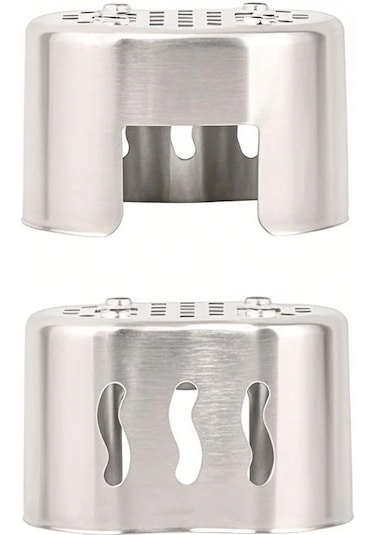 Symbee Tomshoo Paslanmaz Çelik Mutfak Kupa Tutucu, Isıtıcı İçin Konstrüksiyon Aparatı 127x77x77mm Gümüş