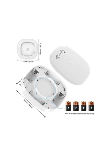 Sones 1145 İnsan Vücudu İndüksiyon Tavan Lambası Kablosuz Kurulum Pil Tavan Lambası Beyaz Kabuk Sıcak Işık Diğer