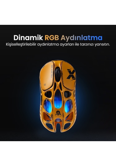 Gravastar K1 Pro Mekanik Gaming Klavye, X Kablosuz Optik Mouse Ve Mousepad Oyuncu Seti, Battle-worn Optik