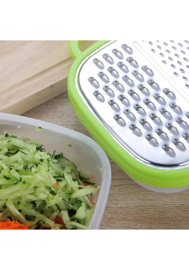 3'ü 1 Arada Plastik Manuel Sebze Doğrayıcı Dilimleyici Peynir Havuç Rendeleyici Patates Rendeleyici Patates Kızartması Kesici Mutfak Meyve Aksesuarları Turuncu