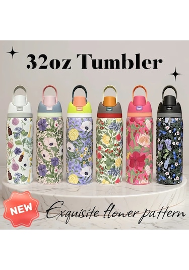 Brightnova White 32oz Paslanmaz Çelik Termos Sıcak Soğuk Korur Outdoor Macera Günlük Kullanım