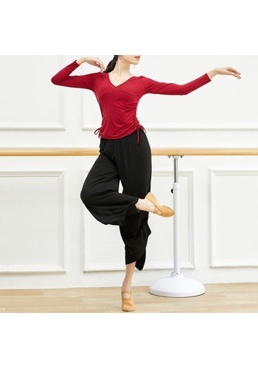 Ximistore9 Kadınlar İçin Yüksek Bel, Geniş Bacaklı, Yan Açık, Esnek Belbandı Modal Yoga Spor Pantolon - Siyah K8675 SiYAH