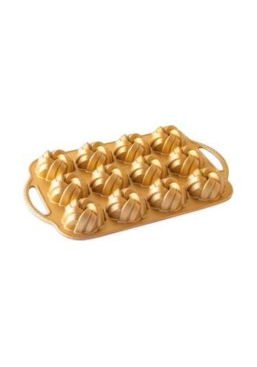 Nordicware 75. Yıl Özel 12 Li Mini Örgü Bundt Kek Kalıbı Renkli