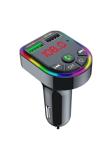Ankatek Verici Sones Serbest Renkli Müzik Mp3 Işığı Fm F5 Eller Çalar Bluetooth Atmosfer Araç Yg