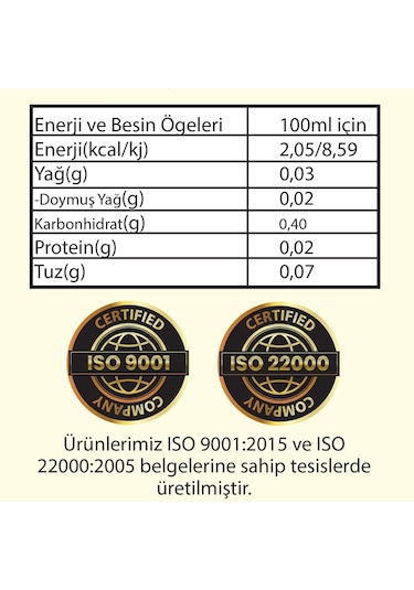 Hanzade Bitkisel Gül Sirkesi 3 x 500 ML