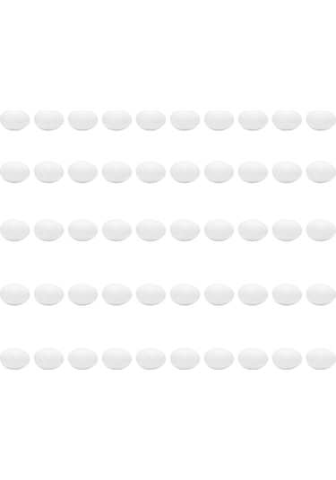 Yuntech01 50 Adet Plastik Somut Güvercin Yumurtası - Yetiştirme İçin Yaratıcı Kuluçka Yardımcısı - Ortam Dostu Ve Güvenli Malzeme