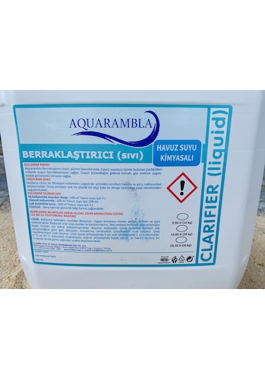 Havuz Berraklaştırıcı, Parlatıcı - Aquarambla Konsantre Havuz Kim