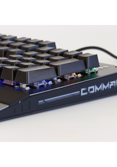 Rush Commando RK848 Mavi Switch Rainbow Mekanik Gaming Oyuncu Klavye