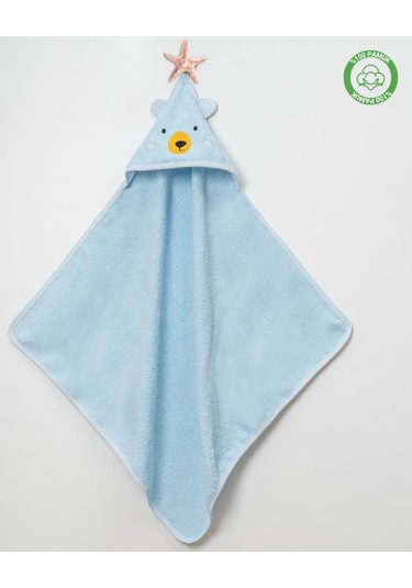 Ayılı Bornoz Takımı 1-2 Yaş Mavi