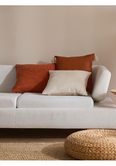 Clementine Glow 3'lü Kırlent Kılıf Seti Turuncu