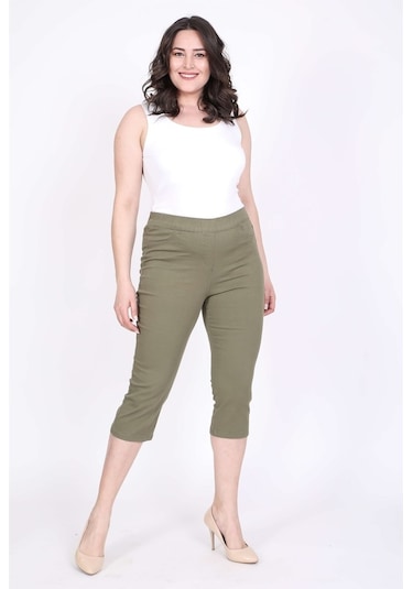 Myline Beli Lastikli Kapri Pantolon (532245948)