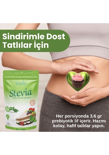 Fibrelle Prebiyotik Lifli Stevialı Tatlandırıcı 1200 G