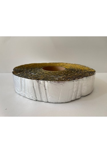 Alüminyum Kaplı 3Mm Kauçuk Sünger Bant Isı Ses Titreşim 50Mmx10Mt (535546604)