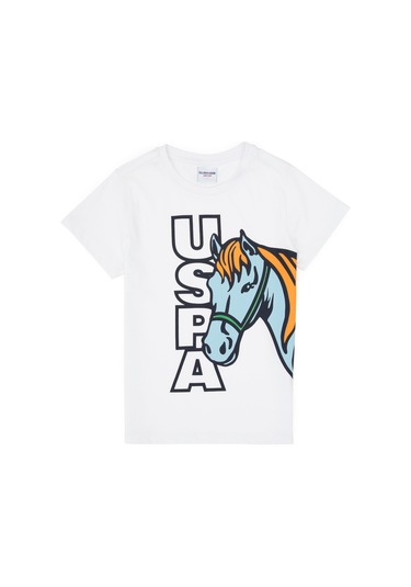 U.s. Polo Assn. Erkek Çocuk Beyaz Tişört 50316479-vr013 Beyaz