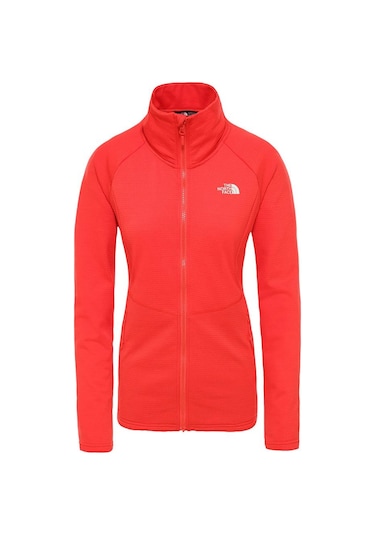 The North Face W Quest Grid Midlayer Juicy Kadın Polar Kırmızı