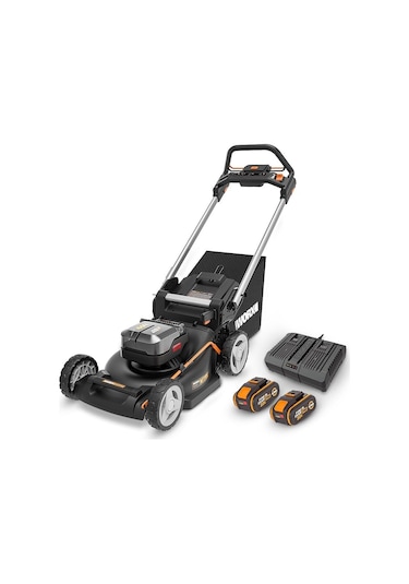 Worx Wg749e 40volt 4.0ah. Li-ion 46cm Profesyonel Kömürsüz Şarjlı Çim Biçme Fr Wg749e