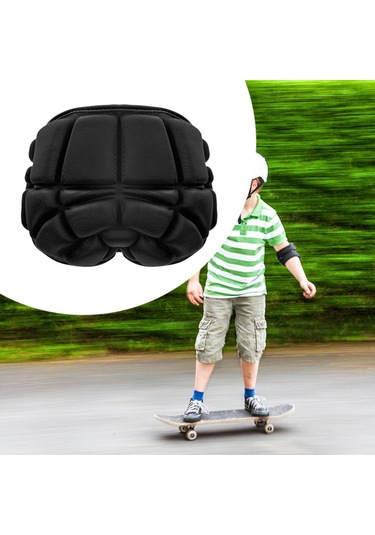 Suntek Kayak Koruyucu Donanım Butt Pad Kaykay Yetişkinler-siyah Siyah