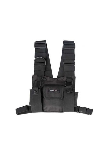 Novahub Pratik Fonksiyonel Göğüs Çantası - Su Geçirmez, Toz Geçirmez, Hafif Siyah, Naylon, 29x29x3 Cm, Mutfak Ve Ofis İçin Siyah