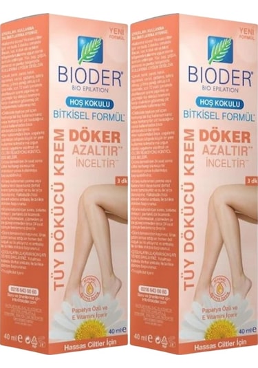 Bioder Tüy Dökücü Krem 2 x 40 ML