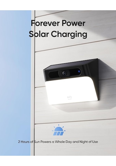 Anker Eufy Security 2k Duvar Lambalı S120 Solar Kamera - T81a0
